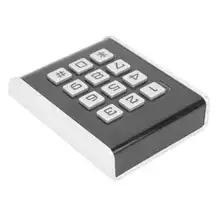 Système de contrôle d'accès de porte d'entrée de sécurité carte d'identité de mot de passe clavier rétro-éclairé 13.56MHZ pour Wiegand26 DC12-24V