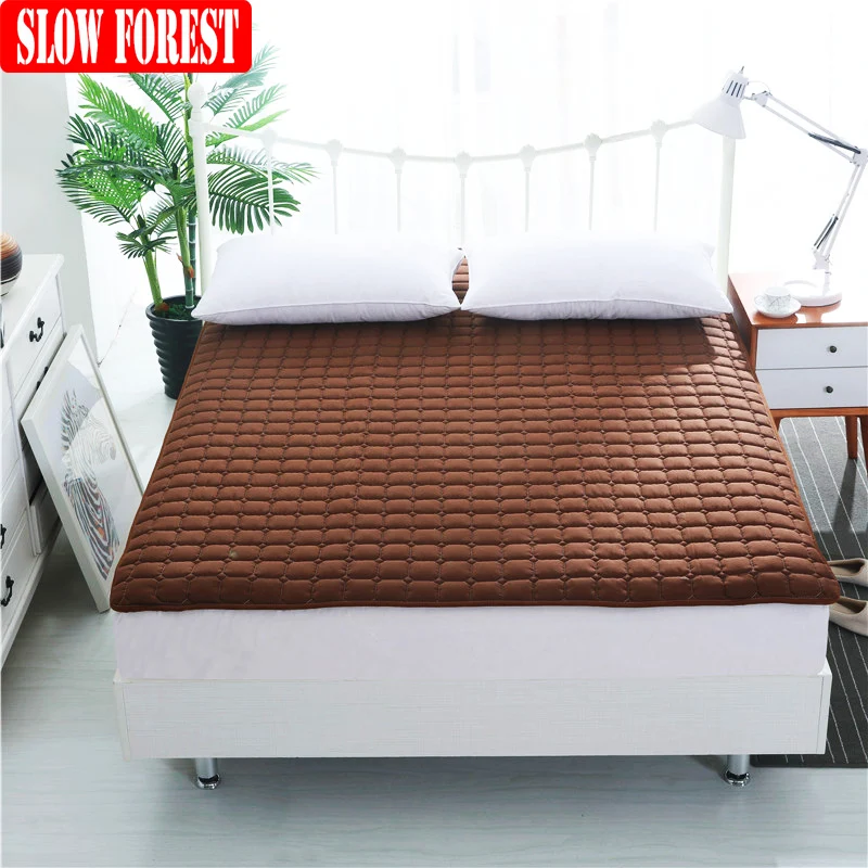 Slow Forest Washed Fold Cotton Tatami Mattress Double Single Student Dormitory Bed Mat Topper Tatami Super Warm Mat with Straps Slow Forest Washed Fold Cotton Tatami Mattress Double Single Student Dormitory Bed Mat Topper Tatami Super Warm Mat with Straps