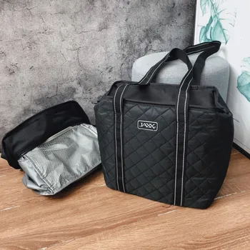 

9L thicken nylon leakproof cooler bag thermal picnic lunch tote cool bag ice pack food drinks wine carrier insulation bag