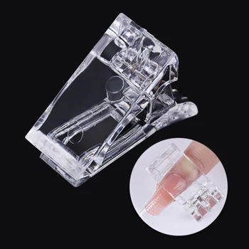 

10Pcs Acrylic Nail Tips Clip For Poly Extension Gel Finger Quick Builder Mold UV LED Nail Art Builder Beauty Manicure Tools