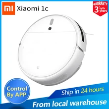 ($12code: FASTAPR12) xiaomi aspirador de pó robô inteligente 1c varredura mopp stytj01zhm para casa 2500pa 2400mah controle de aplicativo
