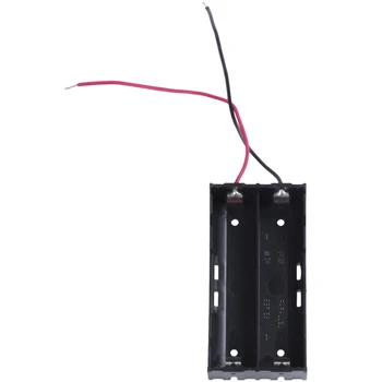 

Plastic 2 x 3.7 V 18650 Battery Holder Case Black