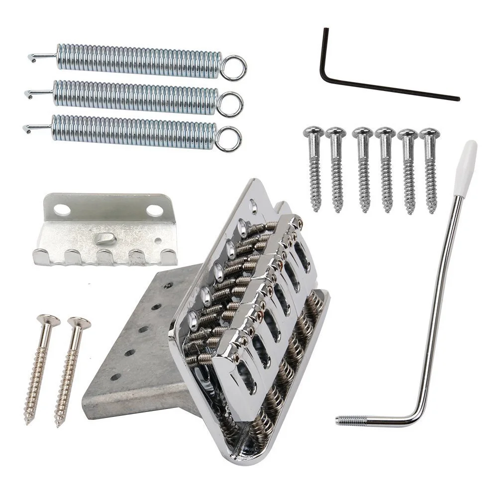 

Thickened Base With Screw String Saddle Instruments Practical Accessories Adjustment For Electric Guitar Tremolo Bridge Set