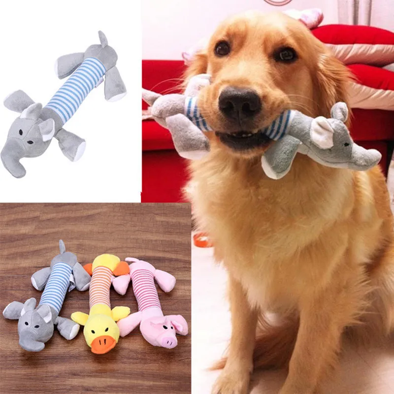 Животные Собаки игрушка-пищалка для собаки пищалка для животных Свинья игрушка для домашних животных щенок утка плюшевые игрушки пищащие жевательные полосы Слон звук