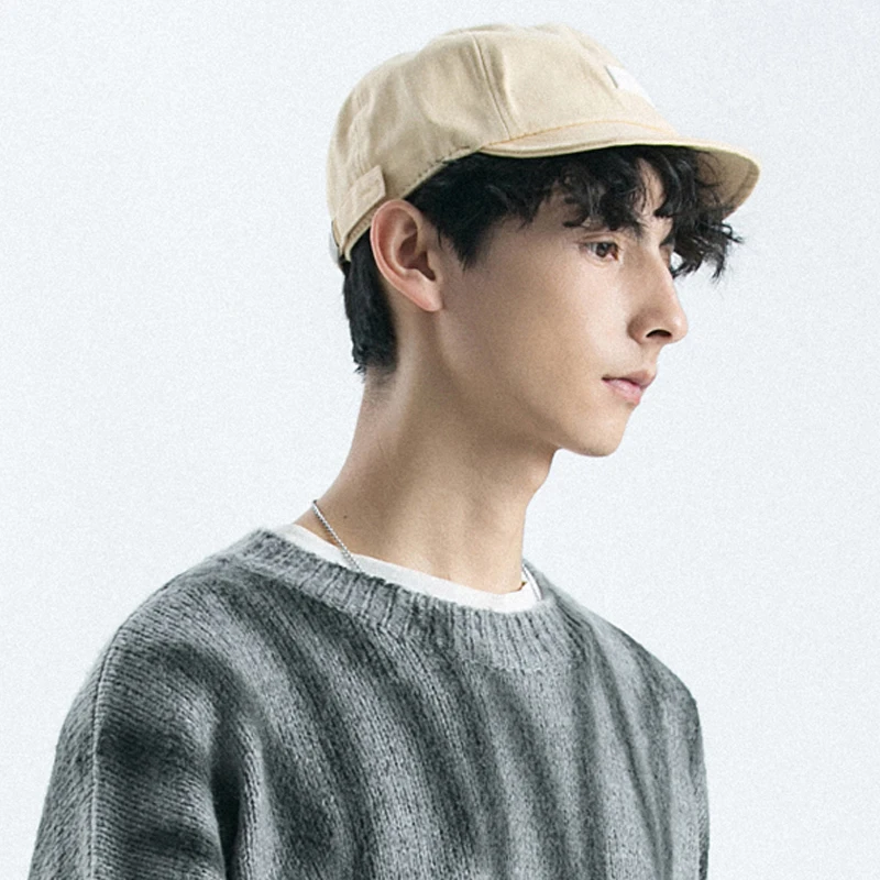 Khaki/ Black Soft Baseball Caps, Japan 