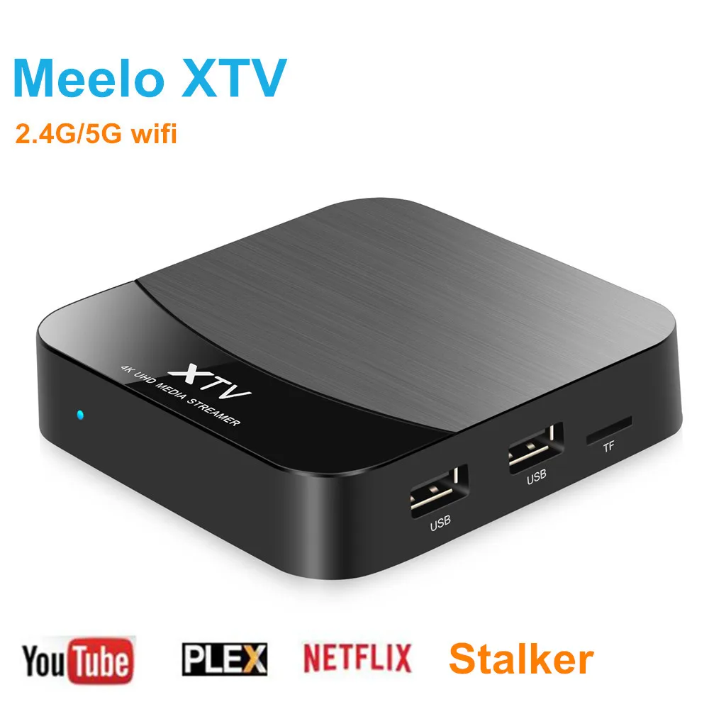 

Smart Stalker IPTV Tv Box XTV Android 7.1 Amlogic S905X 2GB 16GB Set Top Box 4K PLEX 2.4G 5G Wifi XTREAM CODES Media Player 1G8G