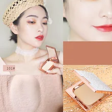 Водонепроницаемый макияж компактная пудра консилер маска для лица и пот доказательство компактная пудра