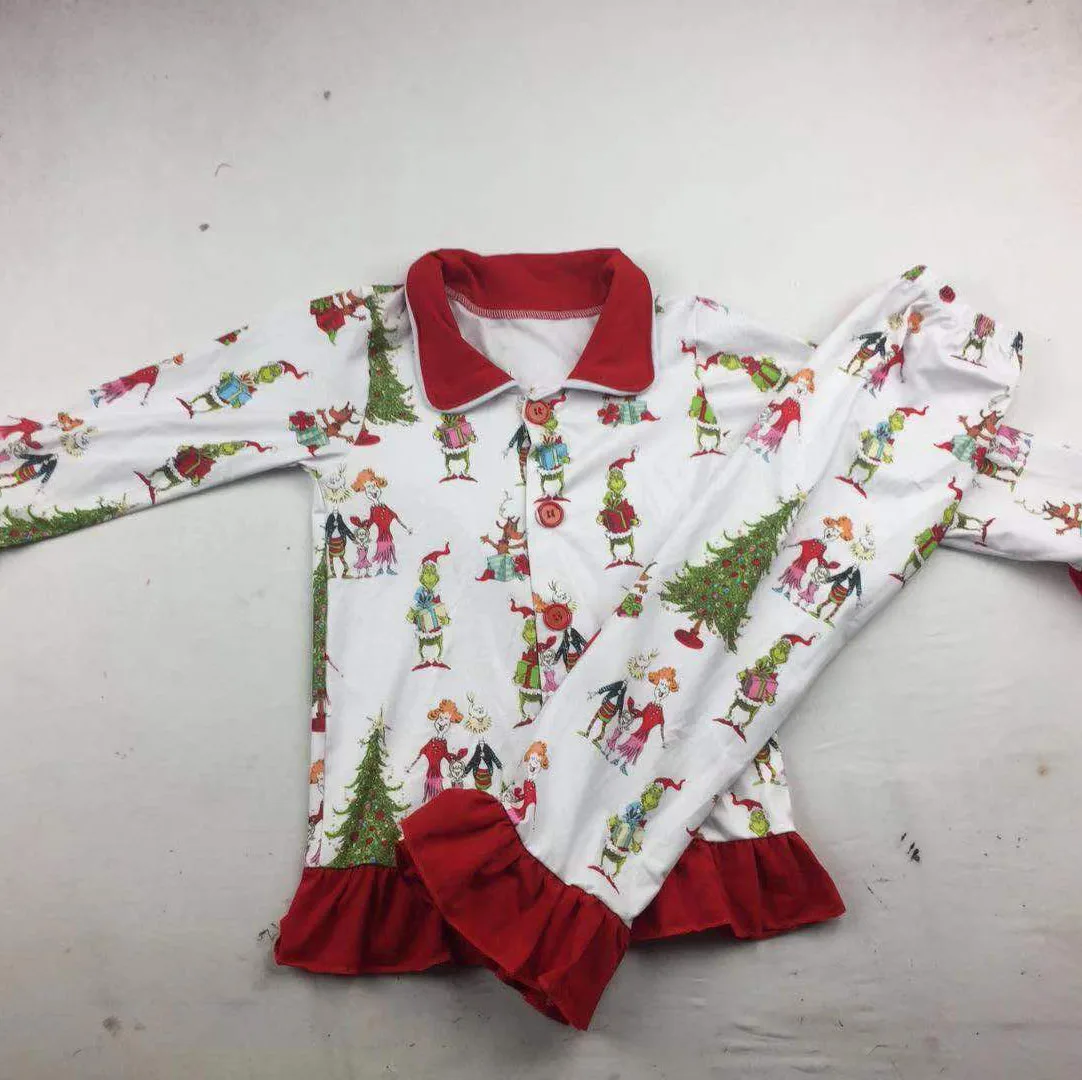 Эксклюзивная Рождественская пижама для девочек; ; Дизайнерская одежда для девочек