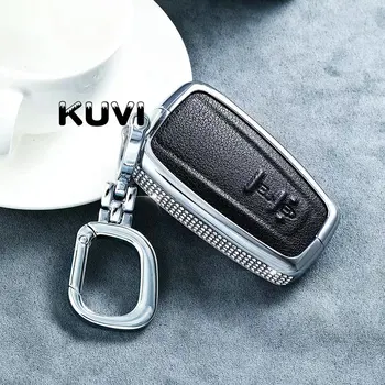 

Luxury Diamond Alloy Leather Car Remote Key Case key Cover For Toyota Camry Corolla C-HR CHR Prado RAV4 Prius 2018 2019
