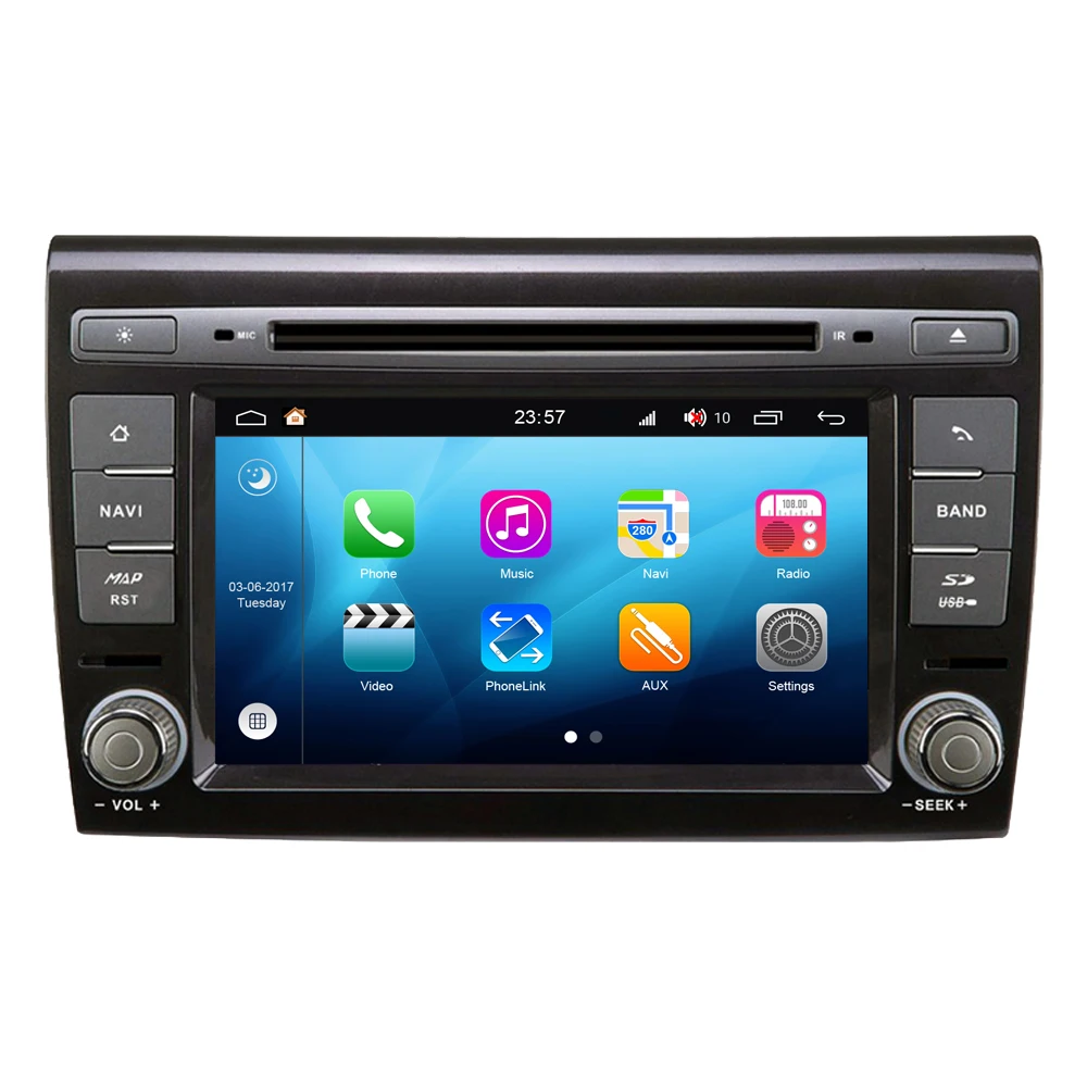 Автомобильная мультимедийная система RoverOne Android 8 0 для Fiat Bravo 2007-2012 радио стерео DVD