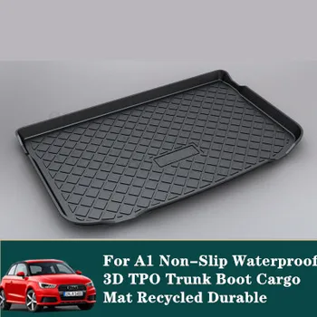 

Puou Non-Slip Waterproof 3D For Audi A1 2012-19 Mat Rear Trunk Liner Cargo Floor Tray Carpet Guard Protector Car Accessories