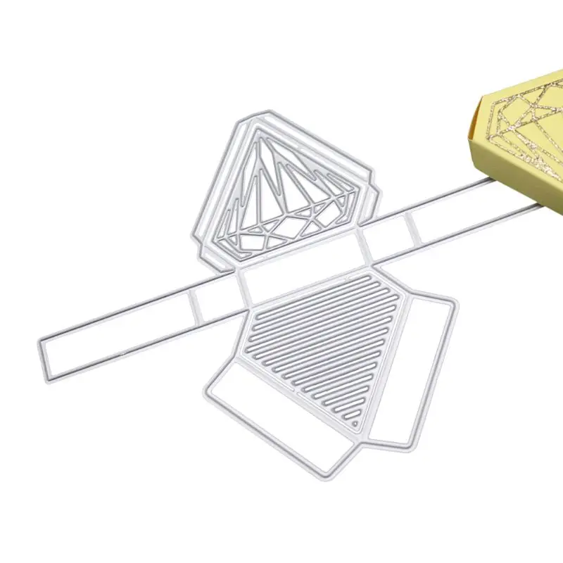 Алмазная коробка металлические режущие штампы трафарет Алмазная форма 3D DIY Скрапбукинг штамп для альбомов бумажная карта тиснение Декор ремесла