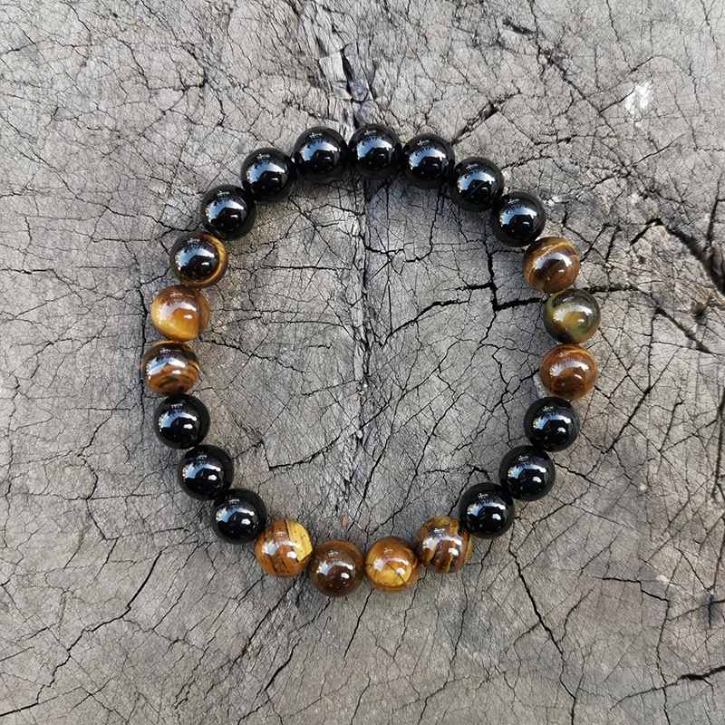 8mm Tigers Eye,Black Onyx Japa Mala Set,Protective,Meditation Mala,Namaste Yoga Jewelry,Buddhist Mala Prayer Bead,108 Beads