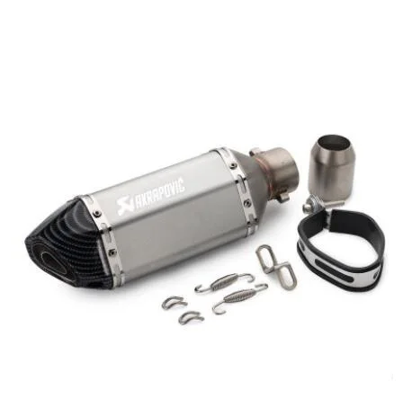 D 51mm Universal Motorcycle Akrapovic exhaust pipe with DB killer escape moto for most scooter Z800 Z900 - Цвет: D