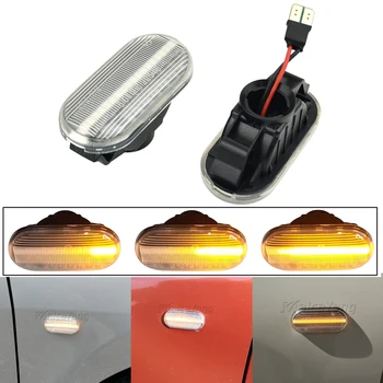 

2pcs Dynamic Car LED Turn Signal Light Sequential Blinker Side Marker Light For Nissan Qashqai Navara Micra 350Z Note Pathfinder