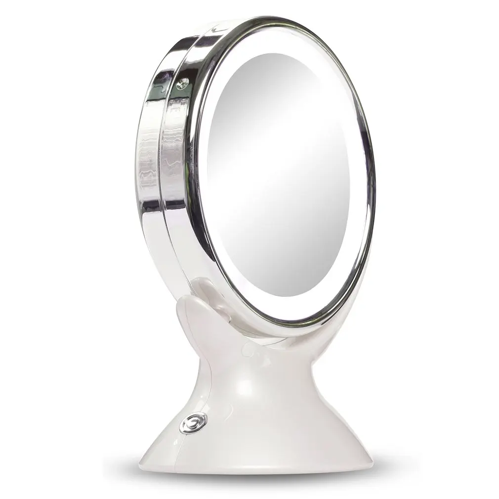 

LED Cosmetic Mirror LED Lights Makeup Mirror 5X Magnifying Makeup Mirror 360-degree Rotating Mirror For Bathroom Bedroom