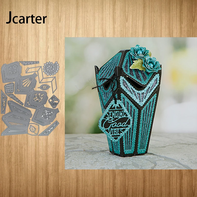 

New Design Metal Cutting Dies Exquisite Gift Box Shape Craft Stencil Diy Scrapbooking Handmade Card Make Album Decoration Model