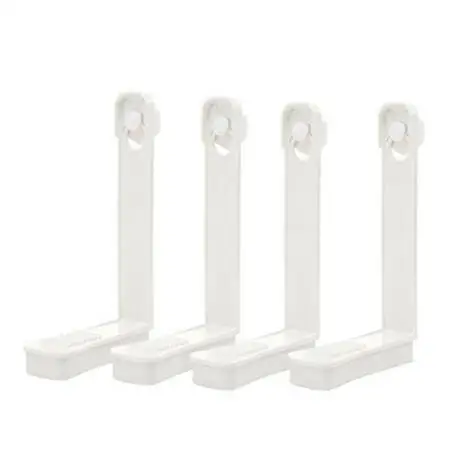 White 4PCS Bed Sheet Grippers Clip Set Mattress Sheet Non-slip Holder Fastener Grippers Clips - Цвет: White