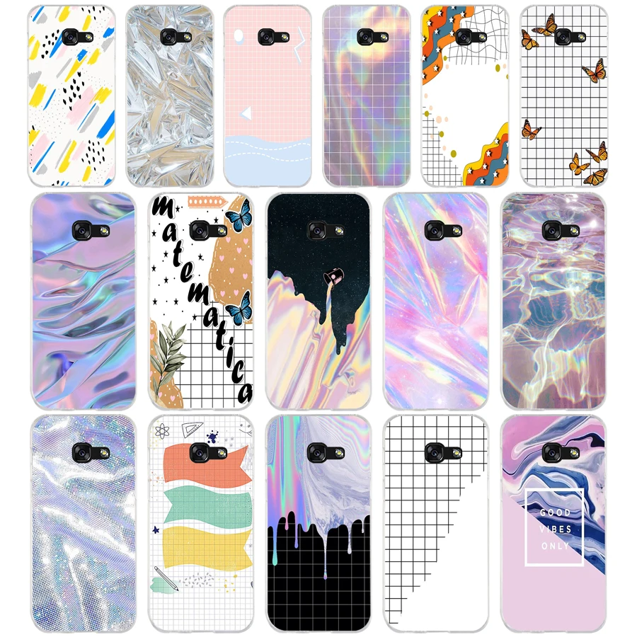 101Sd Pastel Metallic Tumblr Custodia Morbida In Silicone Tpu Cover Per Samsung A3 A5 A6 Plus A7 A8 A9 Star Lite S 6 7 8 9