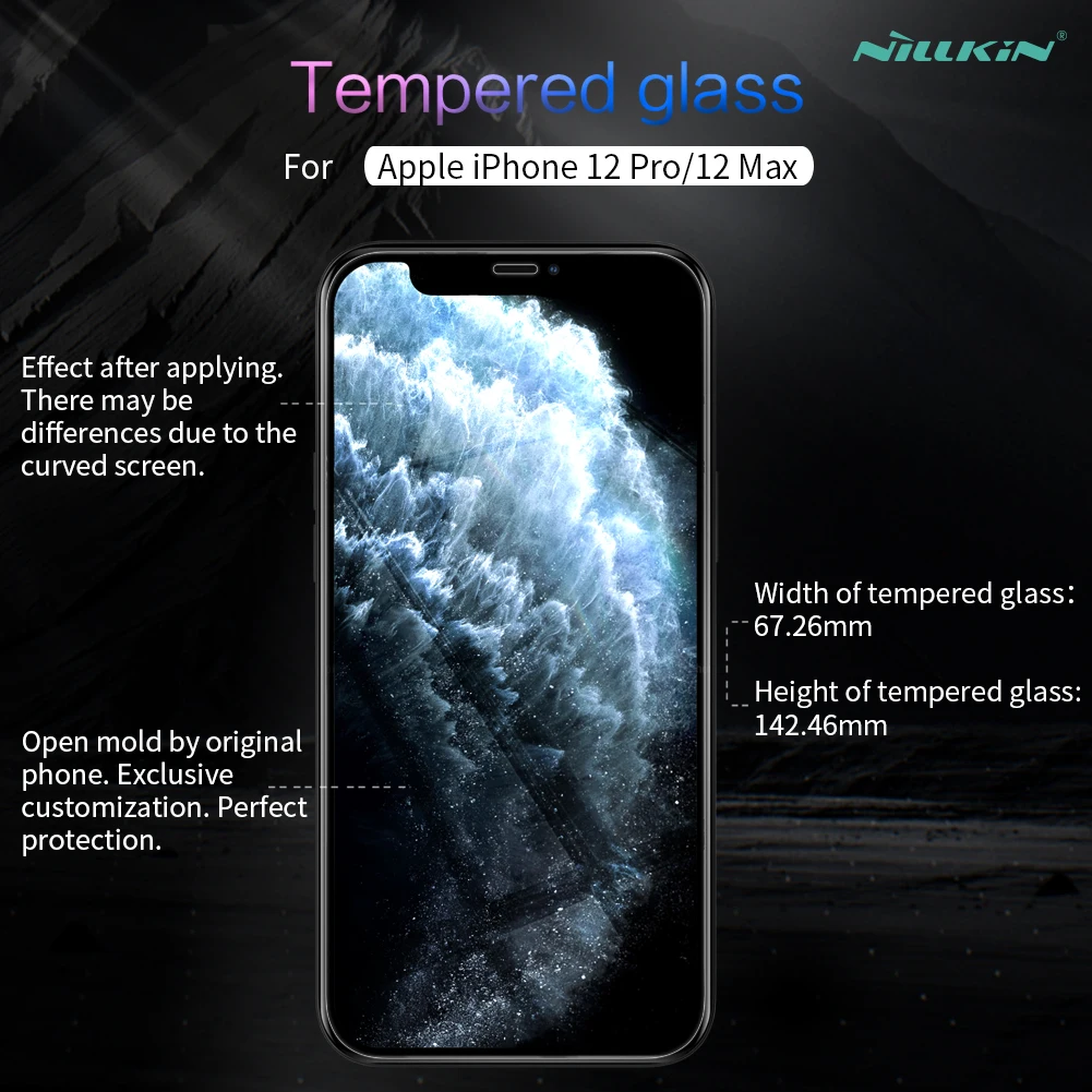 for iPhone 12 Glass Nillkin H+Pro 0.2MM 2.5D Film Tempered Glass for iPhone 13 Pro Max / 11 12 Mini