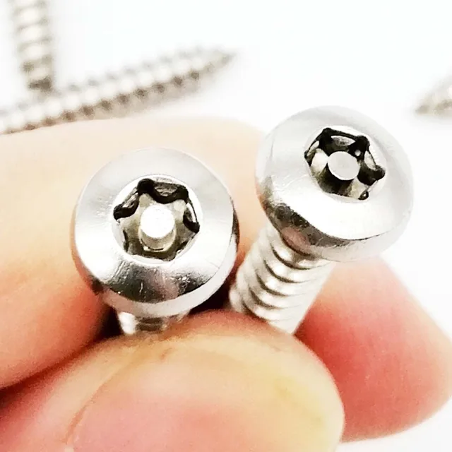 100 Viti ø4x12mm Con Driver 100 Viti Torx T20 Nero A2 - 4x12mm Autofilettanti Per Legno, Testa Piana, Acciaio Inox Antiruggine Viti T20 Nere - Foto 2