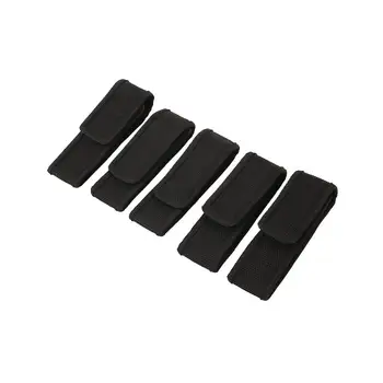 

5Pcs LED Flashlight Cover Torch Case Pouch Hiking Accessory Portable 12x3.5cm