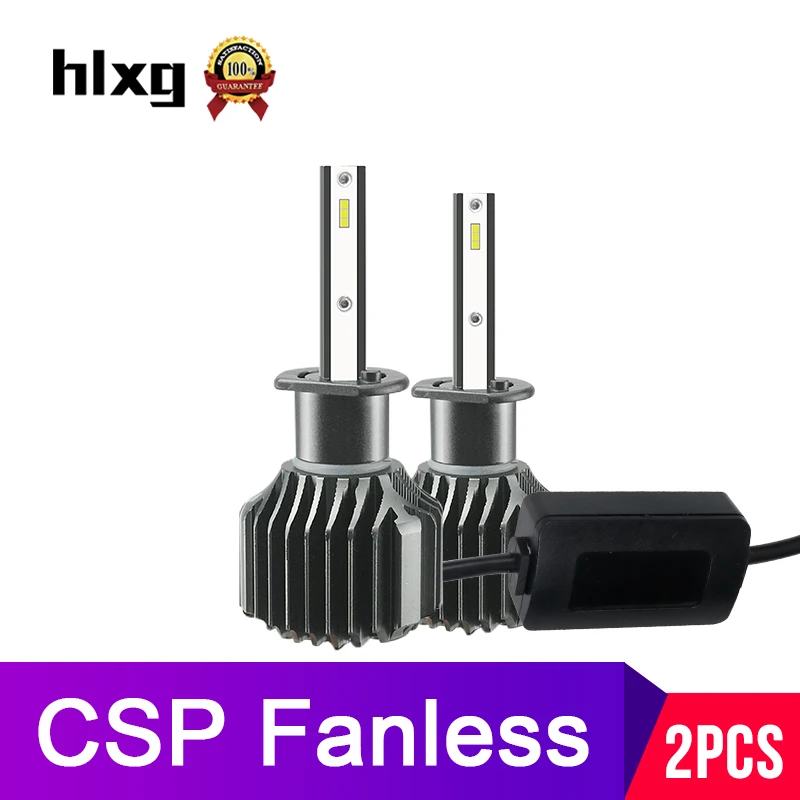 Мини Размеры H7 светодиодный H4 9012 HIR2 CSP HB4 HB3 H3 H1 светодиодный H11 H8 Противотуманные огни автомобиля Headligt лампы высокой 12В для ближнего и дальнего света 6000K 8000LM без вентилятора