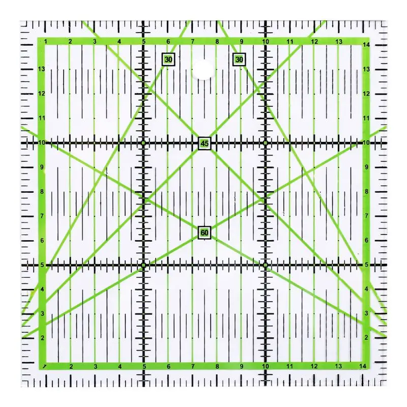 5pcs/set Rectangle Patchwork Quilting Drawing Straight Rulers Sewing Tailor Craft Tools