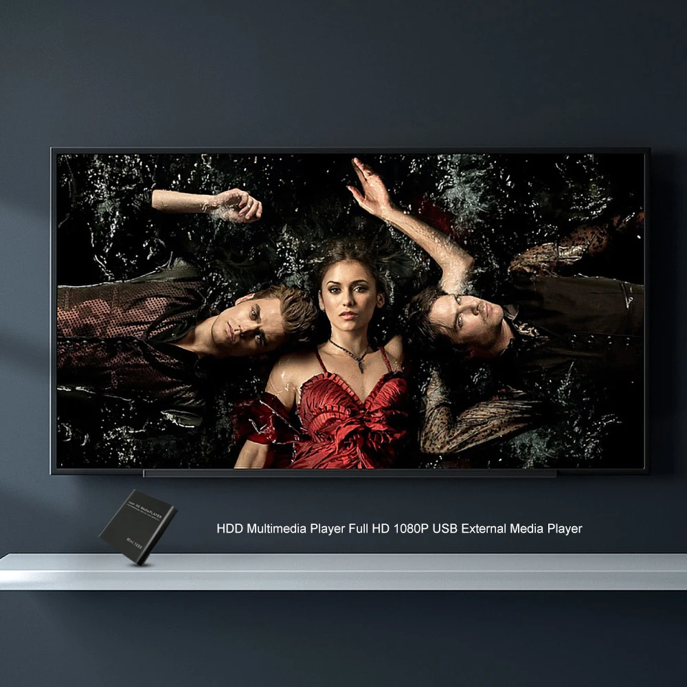 HDD Ƽ̵ ÷̾ Ǯ HD 1080P USB ܺ ̵ ÷̾, HDMI ȣȯ SD ̵ TV ڽ  MKV H.264 RMVB WMV HDD