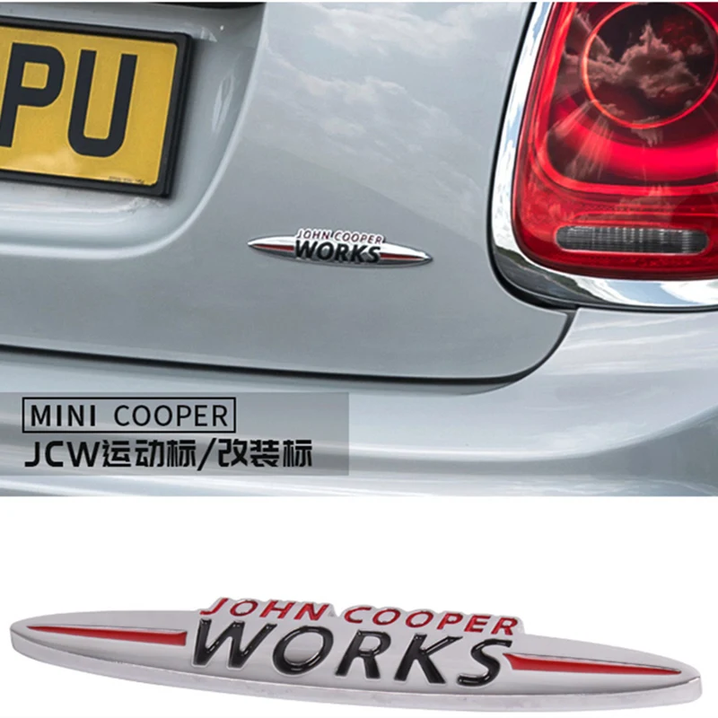 JCW 3D украшение автомобиля автомобильный аксессуар наклейка снаружи для MINI Cooper S R50 R52 R53 R55 R56 R60 F54 F56 F55 F57 F60 стайлинга автомобилей