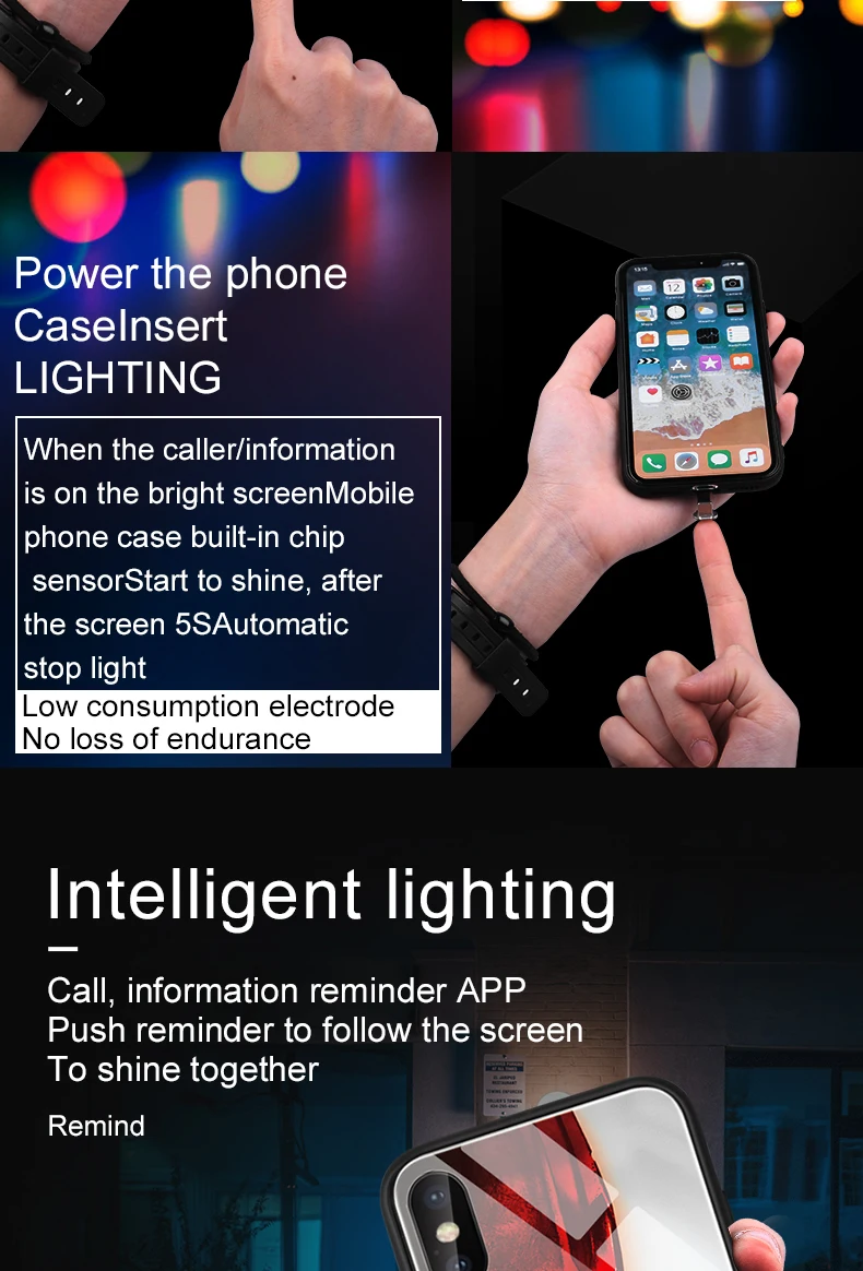 Чехол Marvel iron man для iPhone XS MAX XR X 6 7 8 6S Plus, светодиодный фонарик, напоминание о входящем светящемся стекле