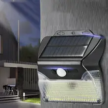 110 светодиодный настенный светильник с датчиком движения, уличный светодиодный светильник на солнечных батареях SMD2835 IP65, водонепроницаемый светильник на солнечных батареях для сада и двора, уличный ландшафтный светильник ing