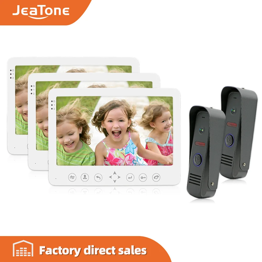 Видеодомофон JeaTone цветной ИК видеодомофон 7 дюймов камера ночного видения для