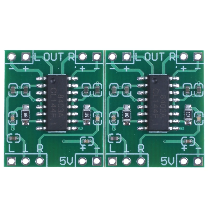Super Mini PAM8403 2*3 Вт D Класс цифровой усилитель плата 2 5-5 в USB мощность зеленый +