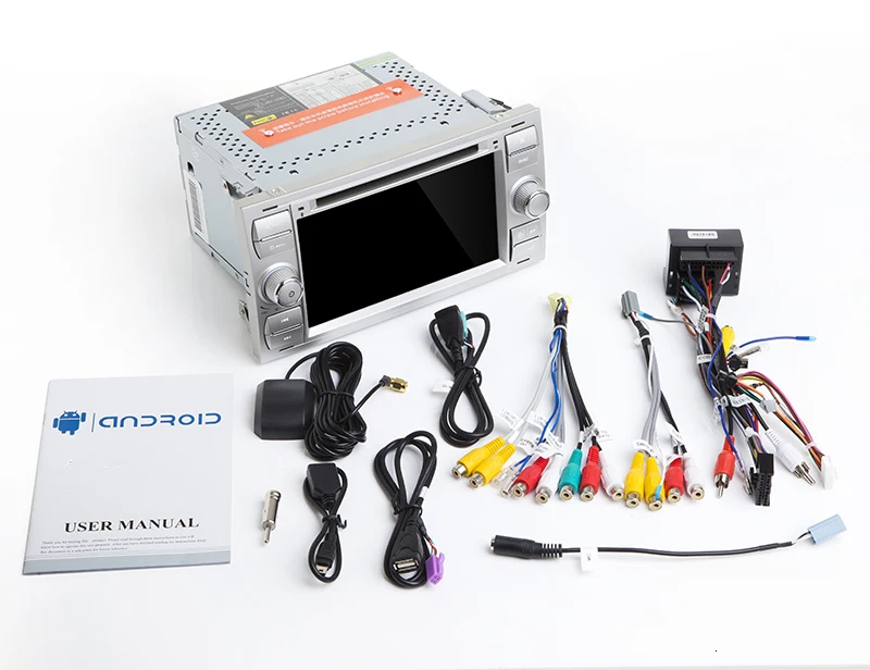 Cheap IPS Car Multimedia Player GPS Android 9 2 Din For Ford/Mondeo/Focus/Transit/C-MAX Auto Radio Bluetooth DVR Autoradio DSP DVD DVR 24