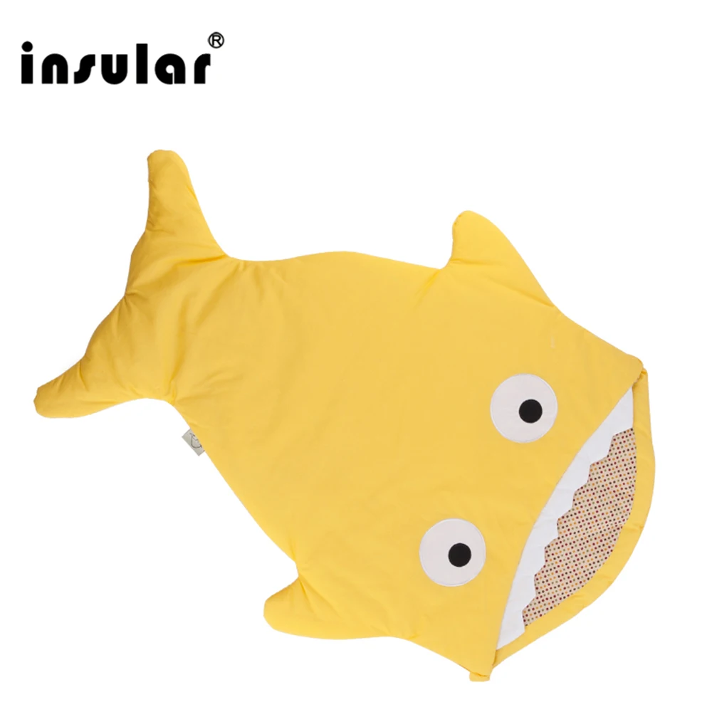 Детский спальный мешок INSULAR Shark с детской подушкой|shark baby sleeping bag|baby bagbaby sleep |