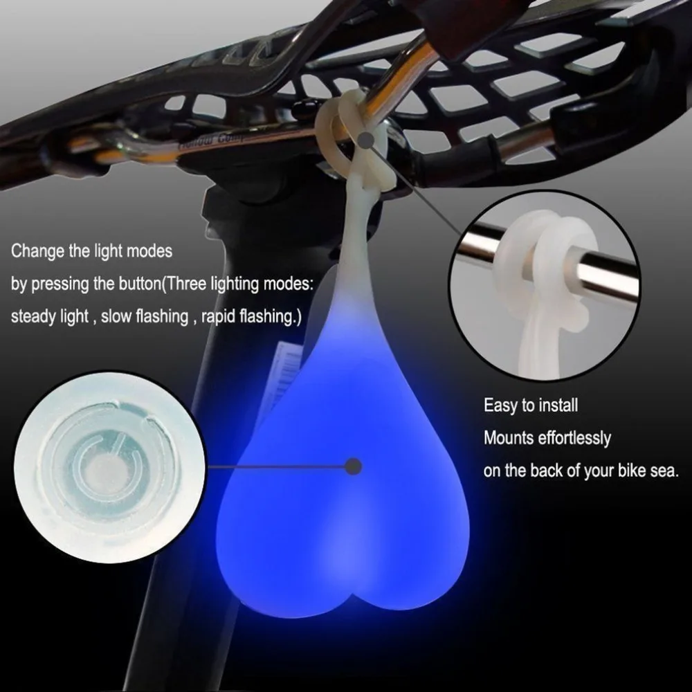 Top Cycling Balls Tail Silicone Light Creative Bike Waterproof Night Essential LED Red Egg Lamp Bicycle Seat Back Light 6 Top Cycling Balls Tail Silicone Light Creative Bike Waterproof Night Essential LED Red Egg Lamp Bicycle Seat Back Light 6