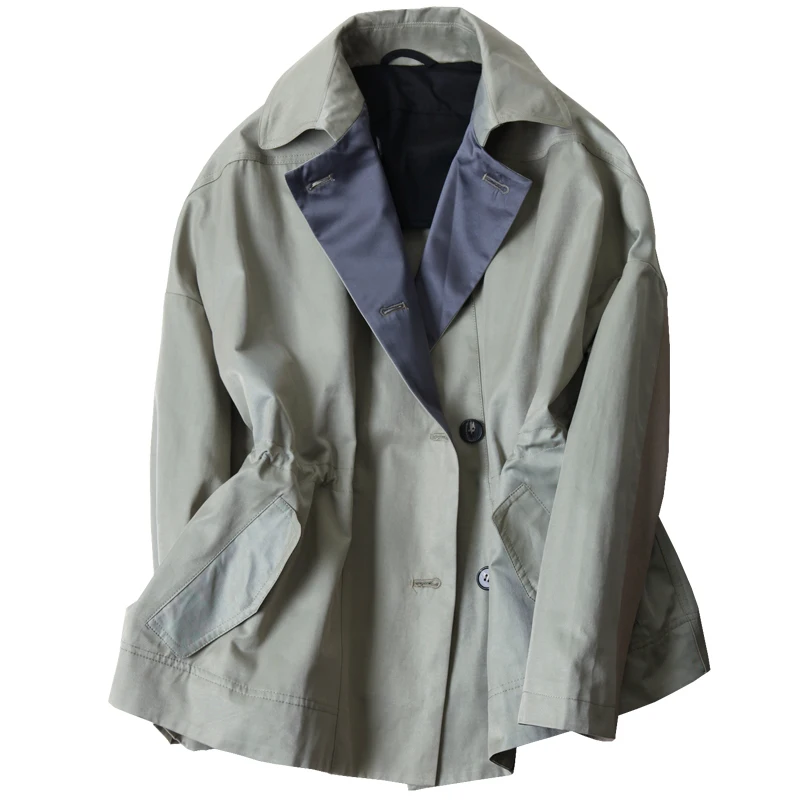 

Boollili Female Trench Coat 2020 Spring Women's Windbreaker Vintage Fashion Korean women Clothes Overcoat Chaqueta Mujer