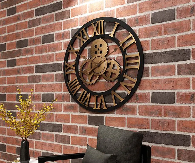 Настенные часы ручной работы Saat, негабаритные настенные часы Reloj Pared Horloge, часы Duvar Saati, роскошные художественные большие деревянные часы, винтажный домашний декор