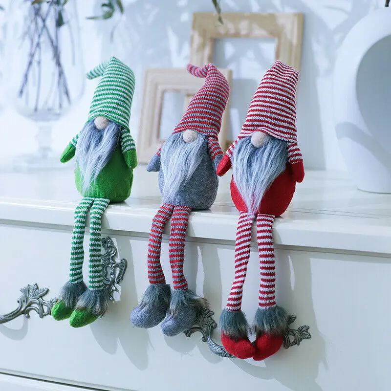 Новинка 2019 лидер продаж Счастливого Рождества Длинная нога Шведский Сант гном