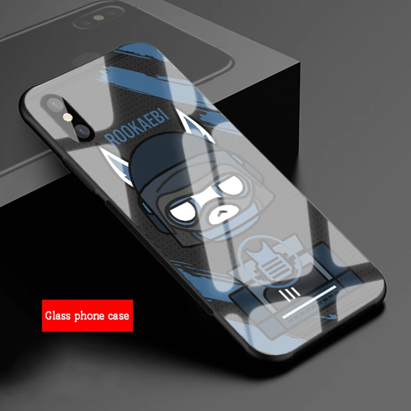 Чехол для iPhone 6 для телефона из закаленного стекла Rainbow Six Siege 6plus 7 7 plus 8 8plus 5 5S SE X XS XR XS Max - Цвет: B19070205-11.jpg