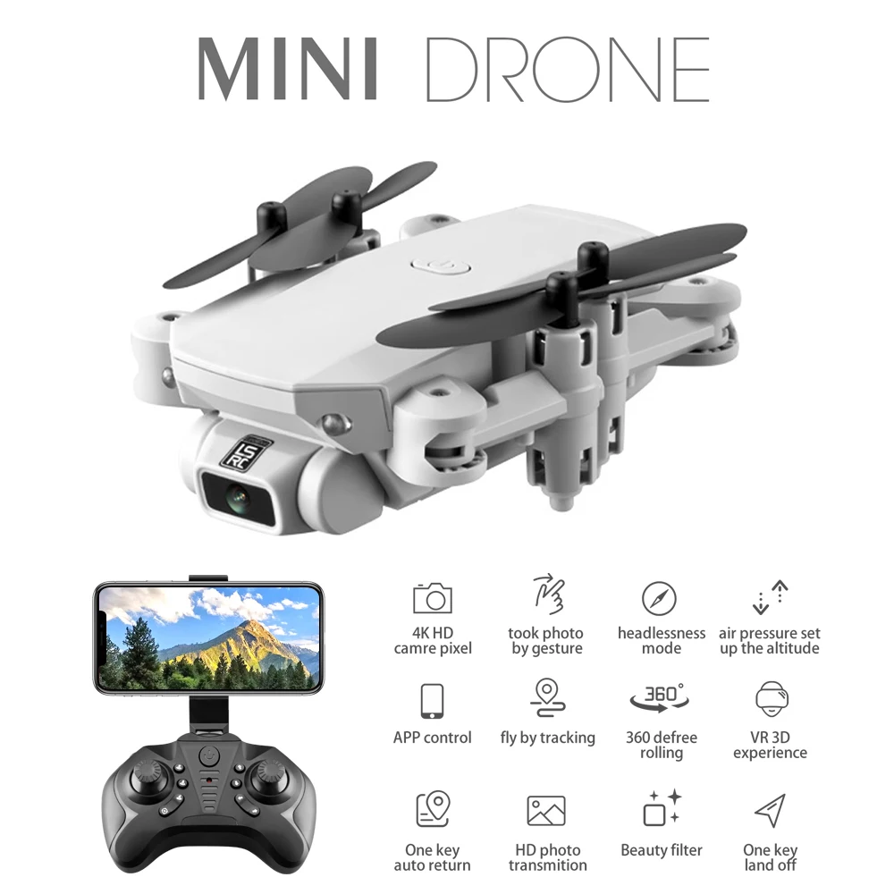 LS-MIN Мини RC камера Дрон Квадрокоптер WIFI FPV складные дроны широкоугольный