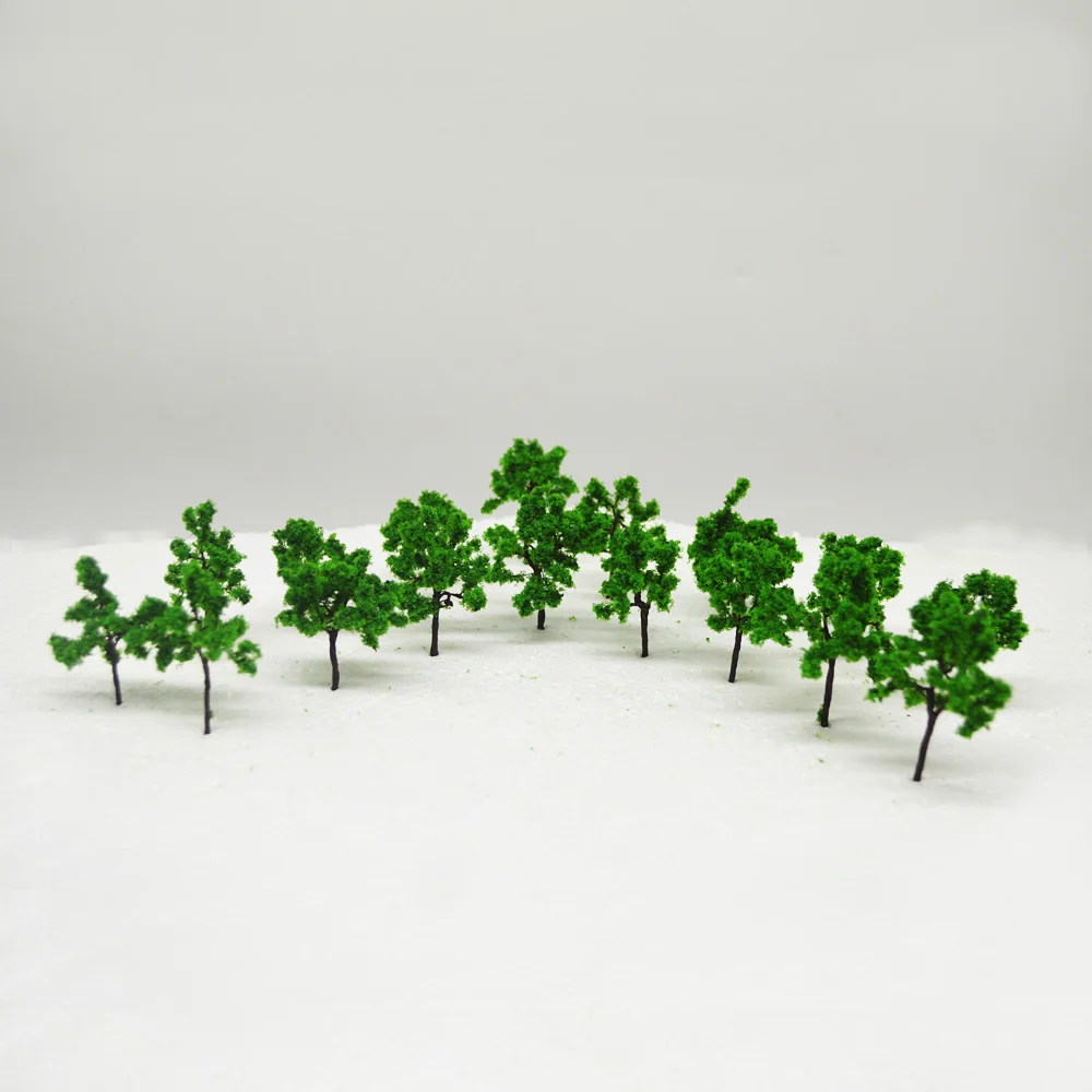 

LR-4527 architectural model making building material TREES 45MM Architectural model tree,Scale Train Layout Set Model Trees