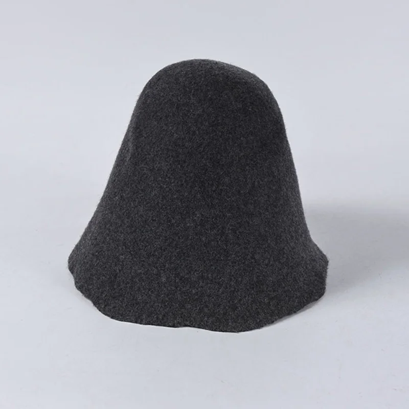 Women Cloche Bucket Felt Hat Big Wool Felt Cone Hood Hat Body for Millinery Hat Making Fedora Material Body Cones DIY Craft 6