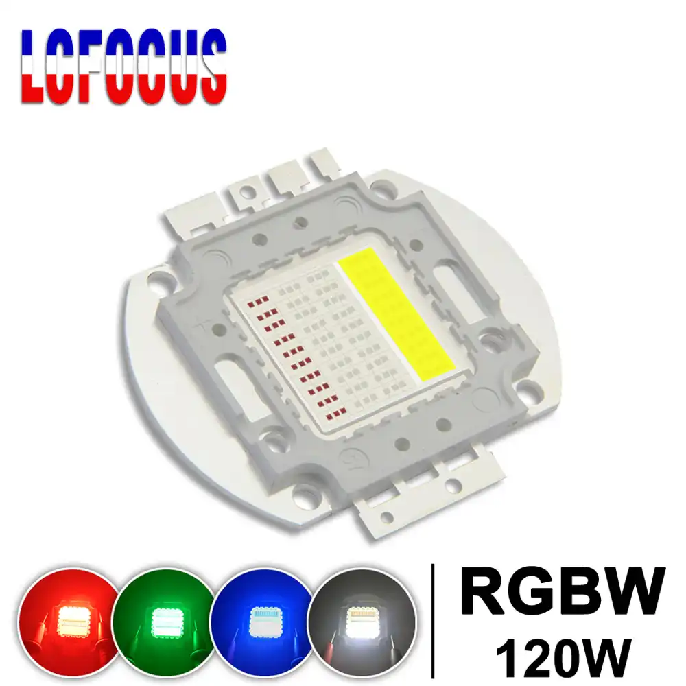 High Power Led Chip 120w Rgbw Red Green Blue White Cob Smd Lamp Dmx Diy 120 W Watt Stage Light For Disco Dj Party Festival Lighting Effect Aliexpress 