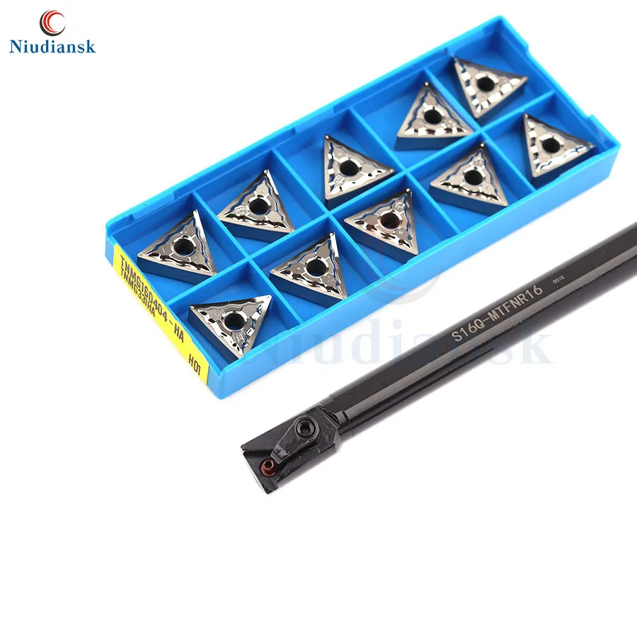 

1pc S16Q-MTFNR16 Internal Turning Tool Holder S20R-MTFNR16 S25S-MTFNR16 CNC Lathe Tool MTFNL 10pcs TNMG1604 Carbide Inserts Suit