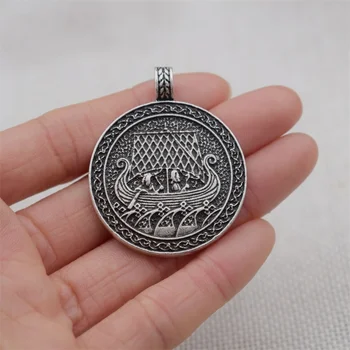 

12pcs Viking Ship Sailboat Keychain Pirate Pendant Warrior Talisman Jewelry