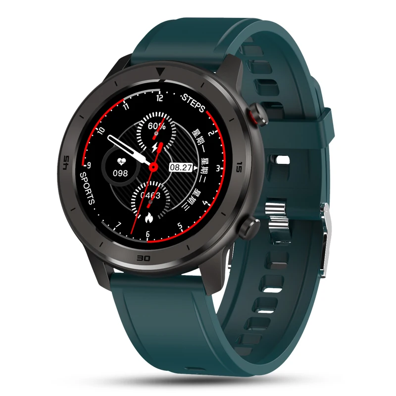 DT78 Смарт-часы для мужчин и женщин, gps, Bluetooth, трекер спортивной активности, водонепроницаемые, для сна, с монитором, с напоминанием о сообщениях, умные часы - Цвет: Green silicone