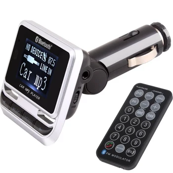

Bluetooth Car MP3 Player FM12B Wireless FM Transmitter LCD Screen Car Kit with USB Charger Support TF Card & Line-in AUX