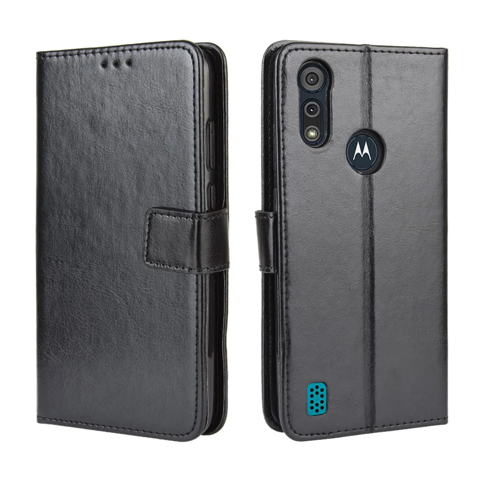 For Motorola Moto E6i 2021 Case Flip Luxury Wallet PU Leather Phone Bags E 6i E6 i Cover 6.1&quot | Мобильные телефоны и